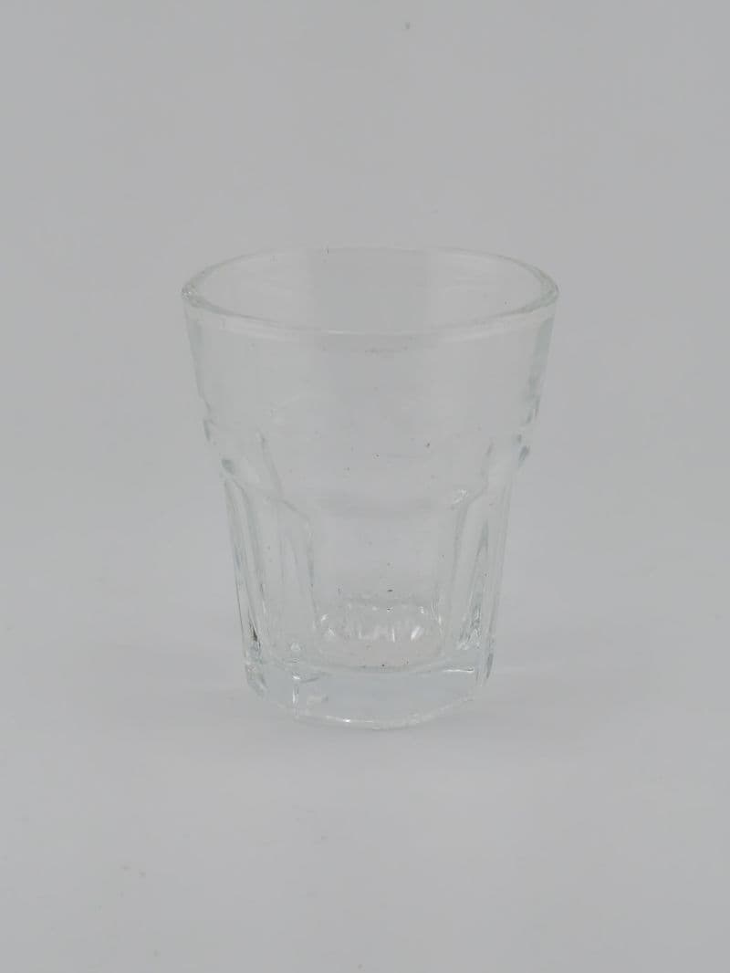 Vasos shot de vidrio facetado, paquete de 6 piezas
