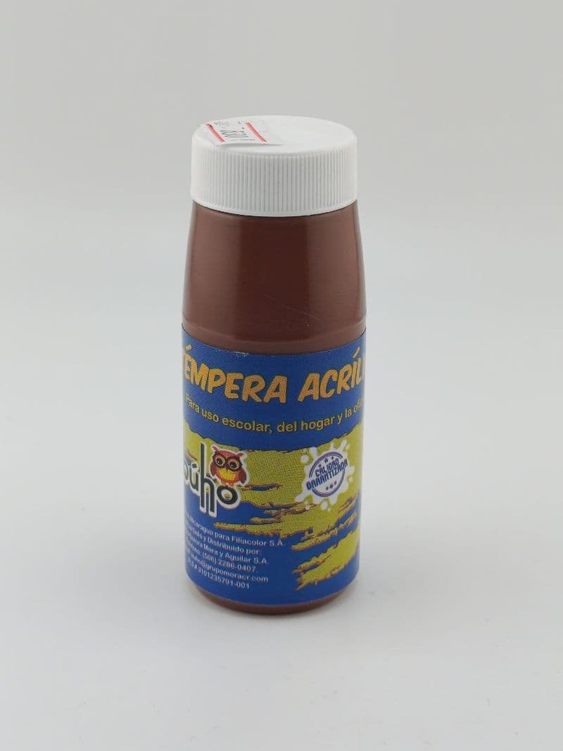 Témpera acrílica Buho 65 ml — café