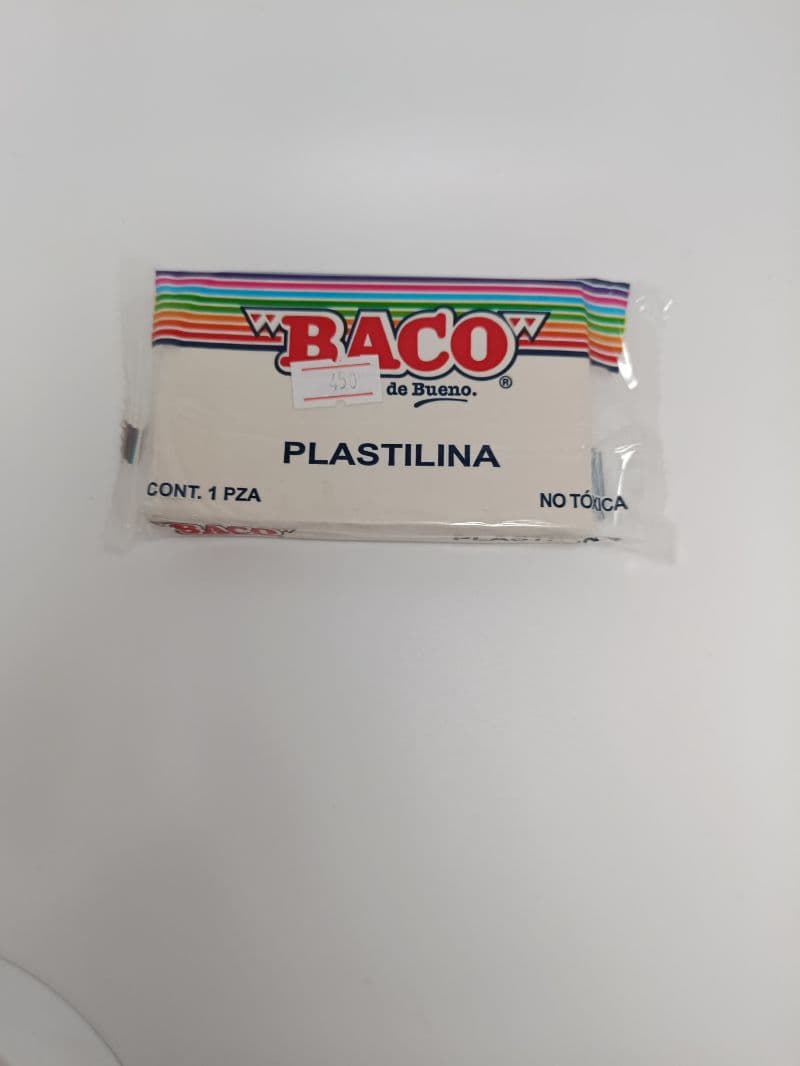 Plastilina blanca en marqueta Baco