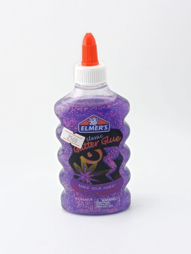Goma con escarcha Elmer's morada de 177 ml