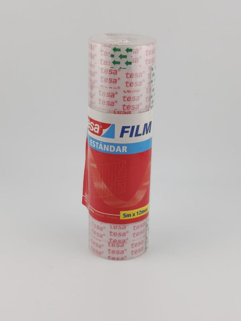 Cinta adhesiva transparente Tesa Film estándar 5 m x 12 mm