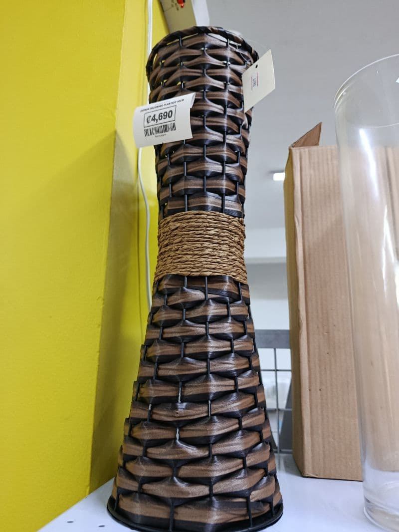 Jarrón Decorado de Plástico de 45 cm