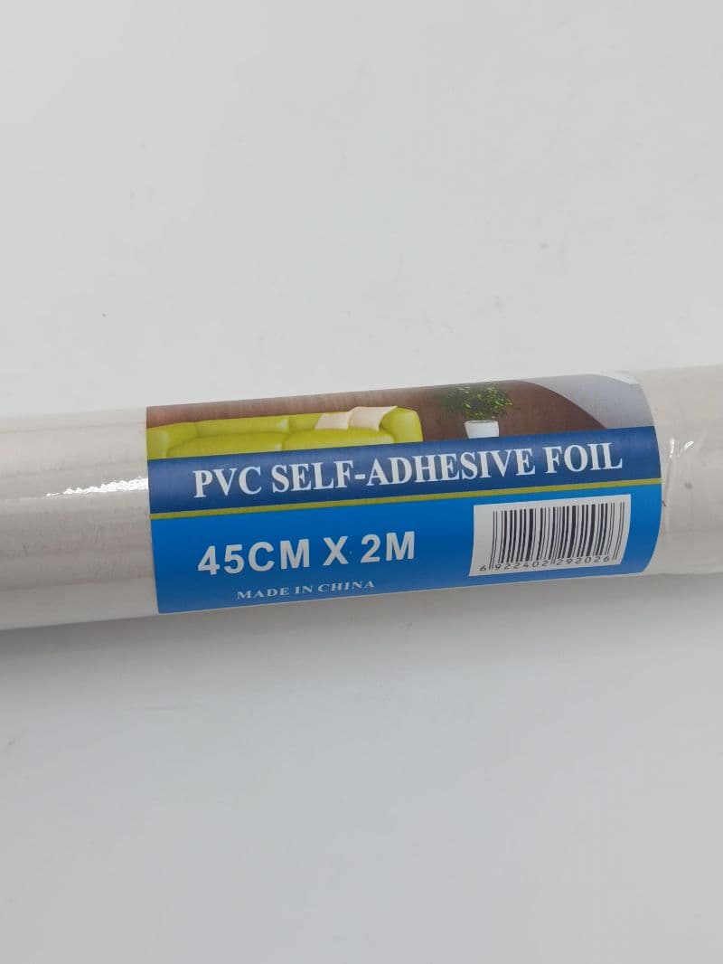 Plástico adhesivo PVC transparente 45 cm × 2 m
