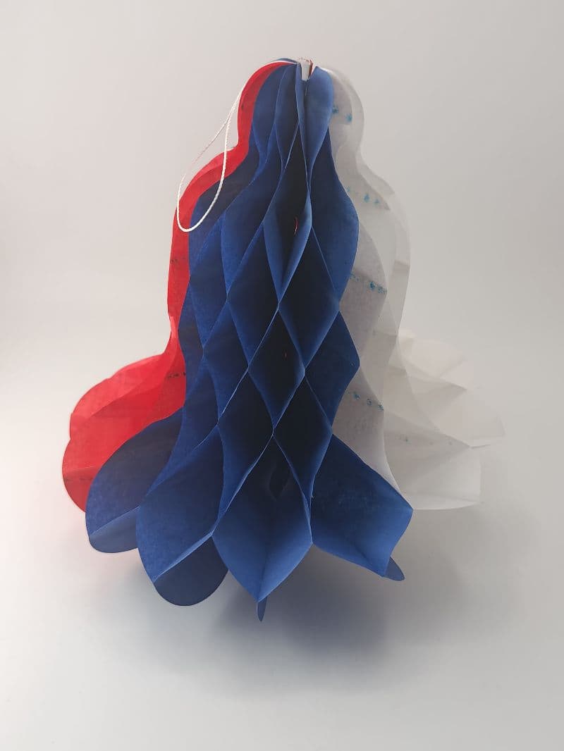 Campana Tricolor Colgante de 25 cm