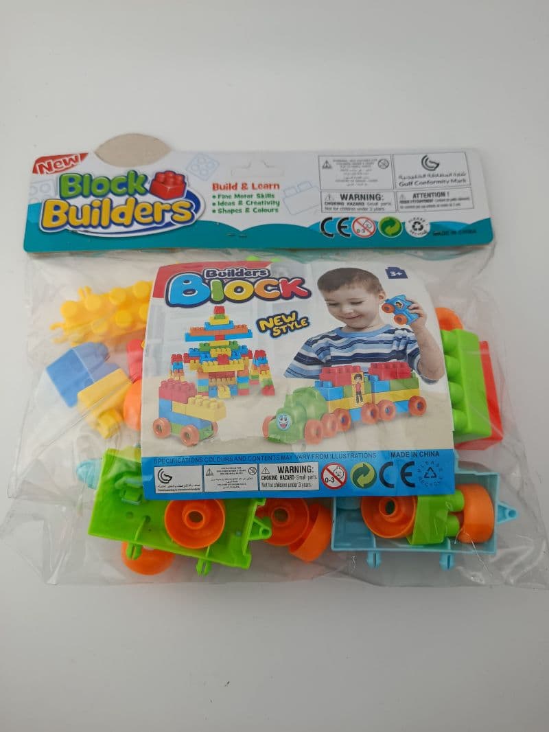 Bloques de Construcción de Plástico Block Builders para Niños