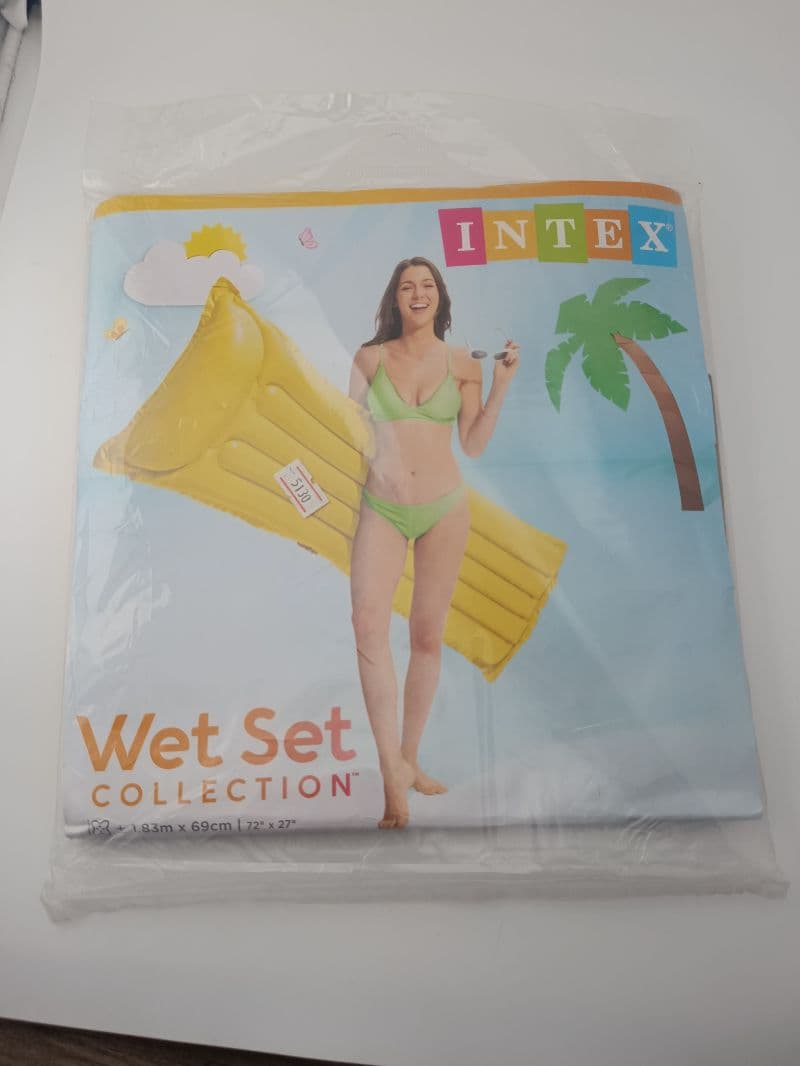 Colchoneta Inflable Intex Wet Set 1.83 m x 69 cm