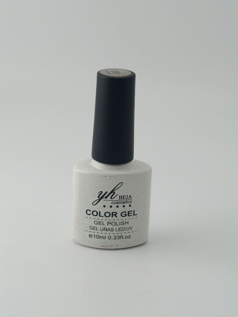Esmalte en Gel Yh Beja Escarchado Plata de 10 ml
