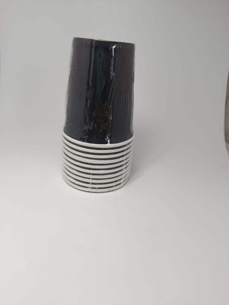 Vasos Desechables Color Negro para Fiesta