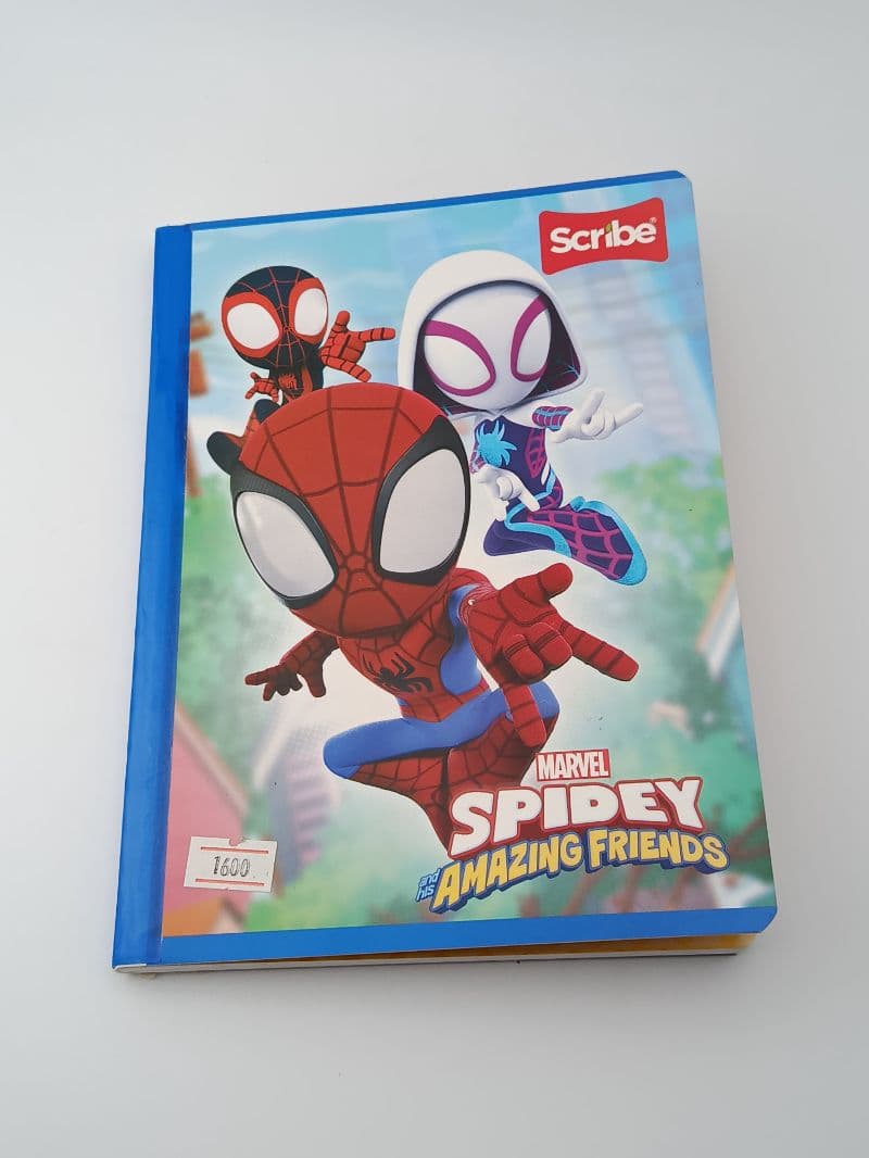 Cuaderno Cosido Scribe Spidey de 100 Hojas