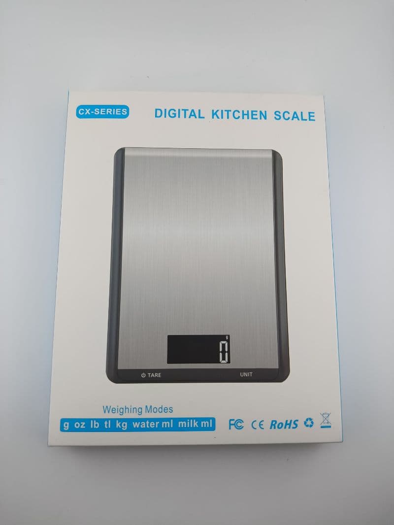 Báscula digital para alimentos 10 kg con plataforma de acero