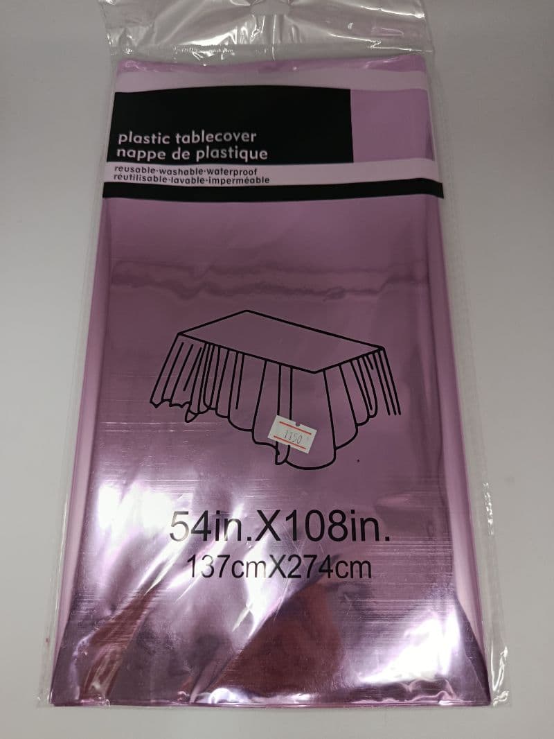 Mantel Plástico Foil Color Lila 137 x 274 cm
