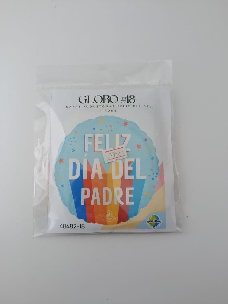 Globo #18 Rayas Juguetonas Feliz Día del Padre