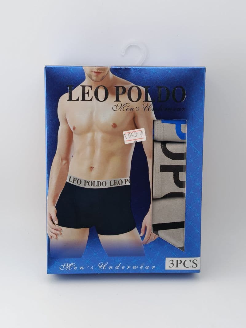 Bóxers para Hombre Leo Poldo Caja de 3 Piezas