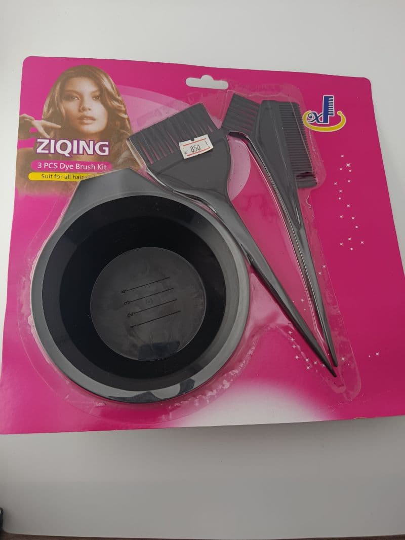 Set de Taza y Cepillos para Tinte Ziqing de 3 Piezas