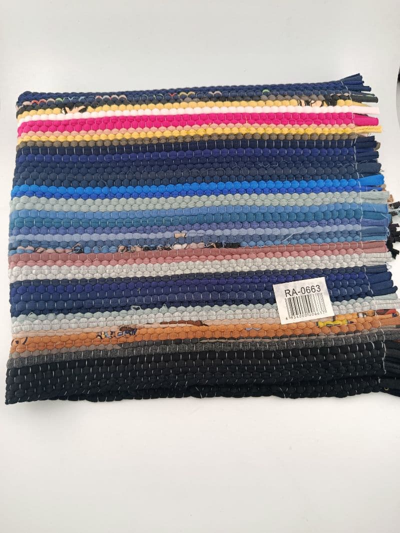 Alfombra de tela multicolor 60 x 40 cm