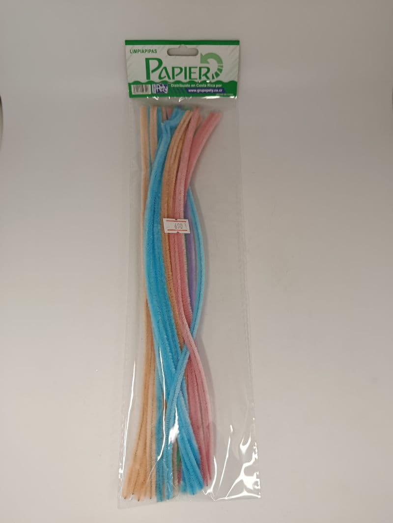 Limpiapipas Flúor Papier de 30 cm, Paquete con 25 Unidades