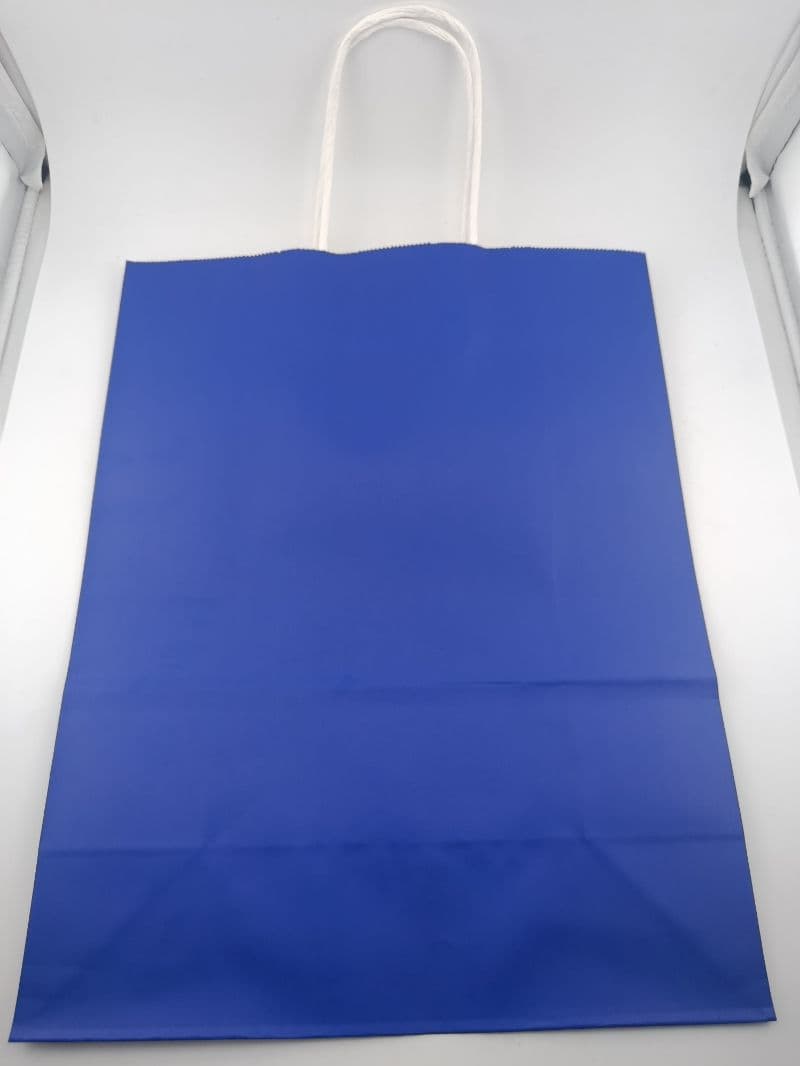 Bolsa de regalo kraft color grande 33×26×12 cm