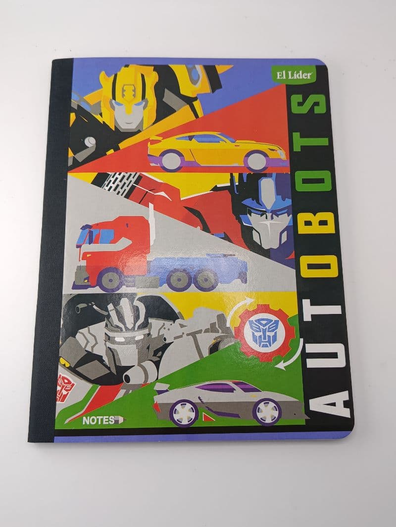 Cuaderno Cosido Grande El Líder Autobots 100 Hojas