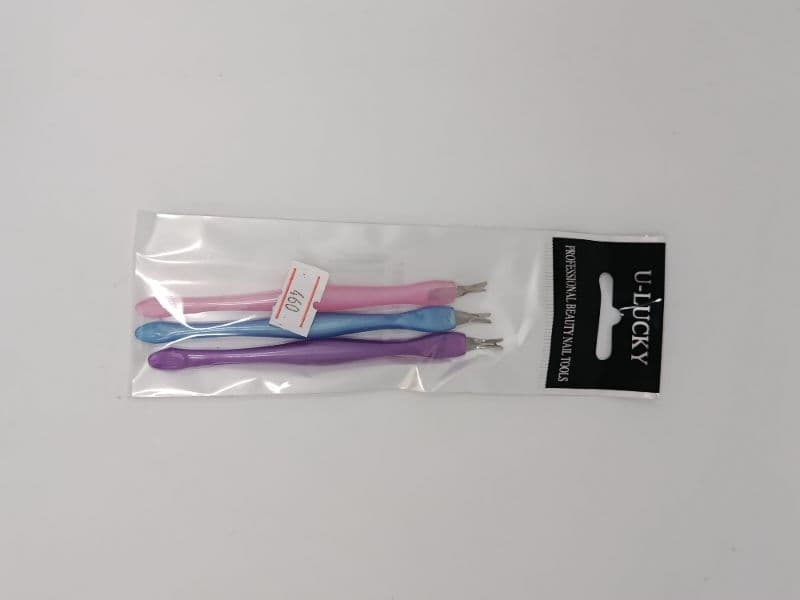 Set de Removedores de Cutícula U-Lucky de 3 Piezas