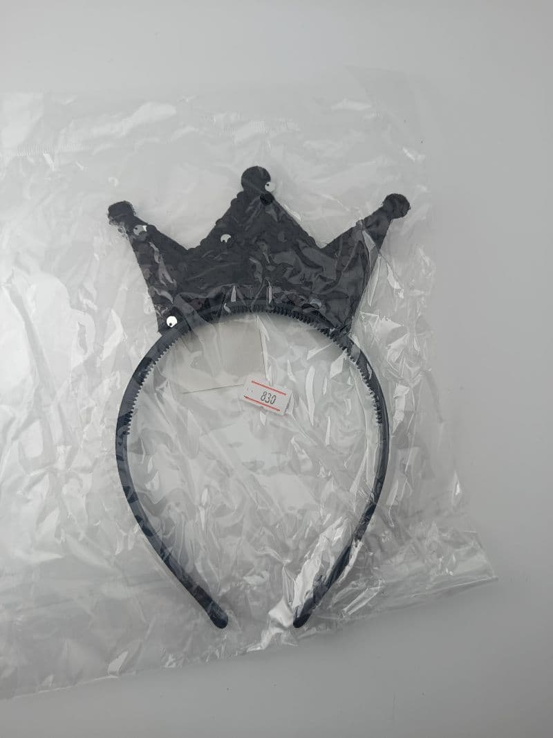Diadema con Corona de Lentejuelas