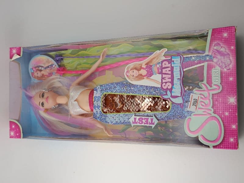 Muñeca Sirena Sweet Girl con Lentejuelas Reversibles