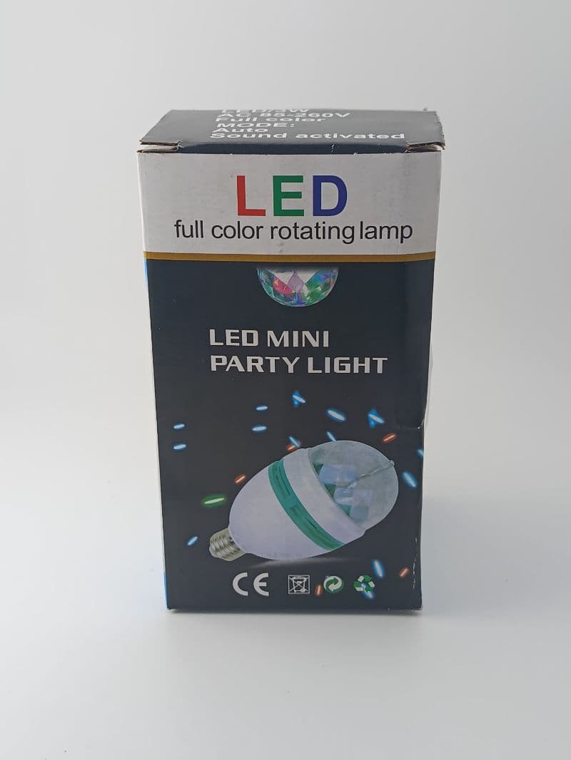 Bombillo LED Giratorio Mini para Fiesta