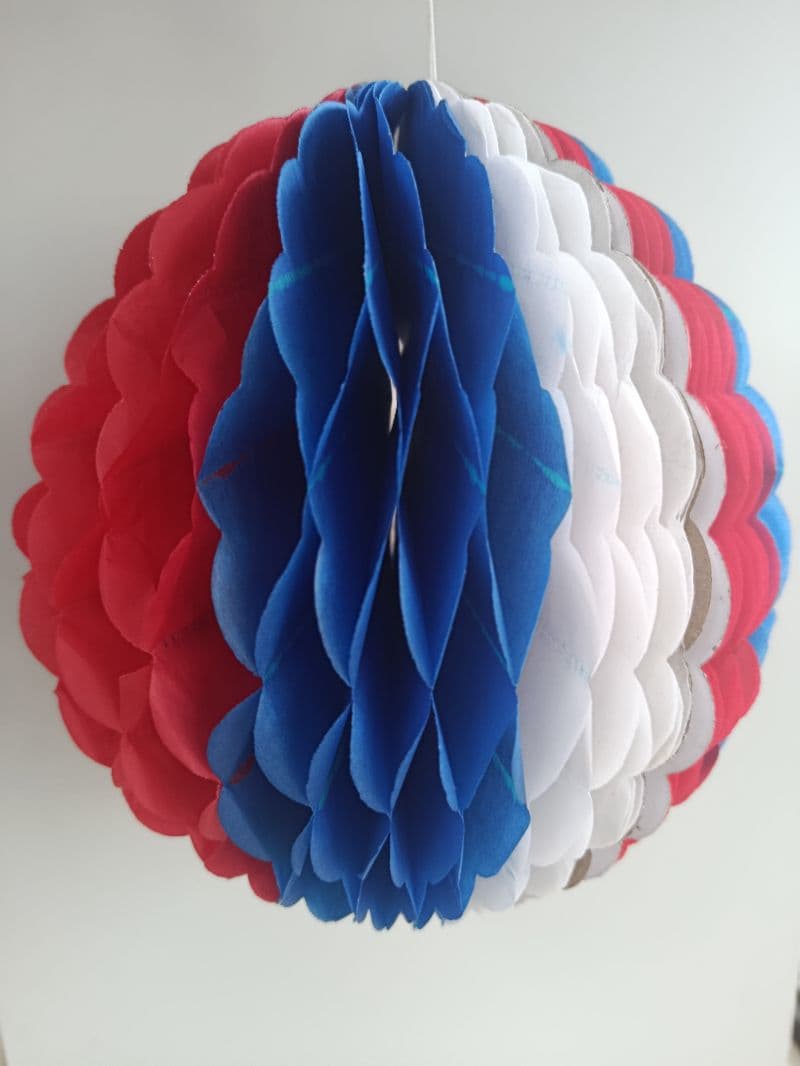 Bola Decorativa Tricolor Colgante de 19 cm