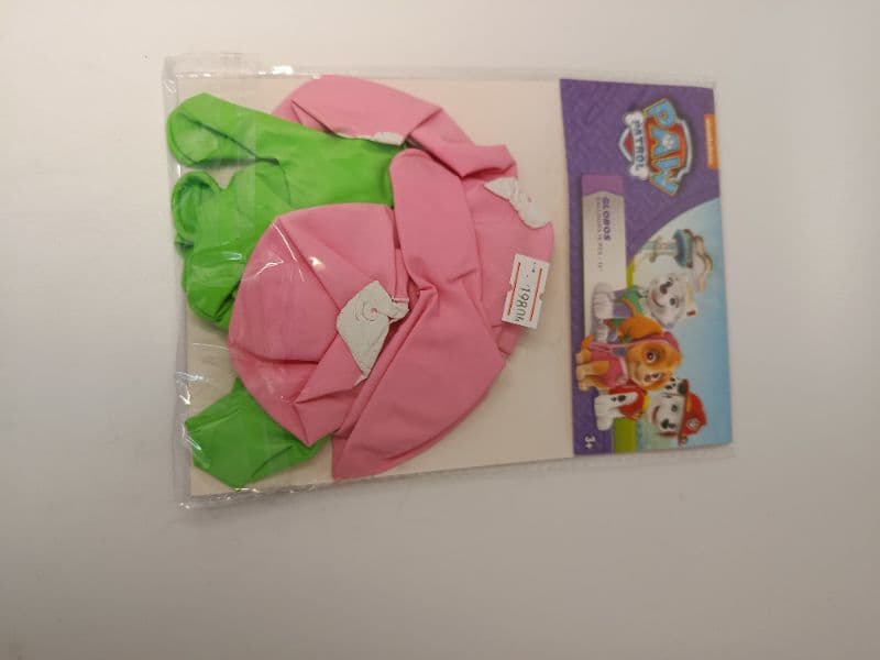 Globos de Látex Carnival #12 Paw Patrol, Paquete de 15 Unidades