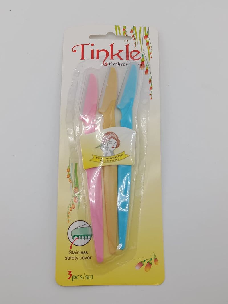 Navajas para cejas Tinkle – set de 3 piezas