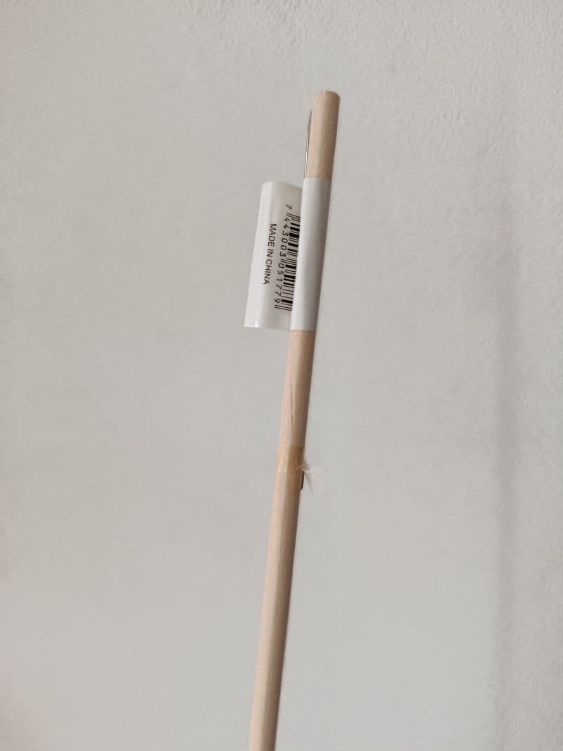 Palo de madera portafarol