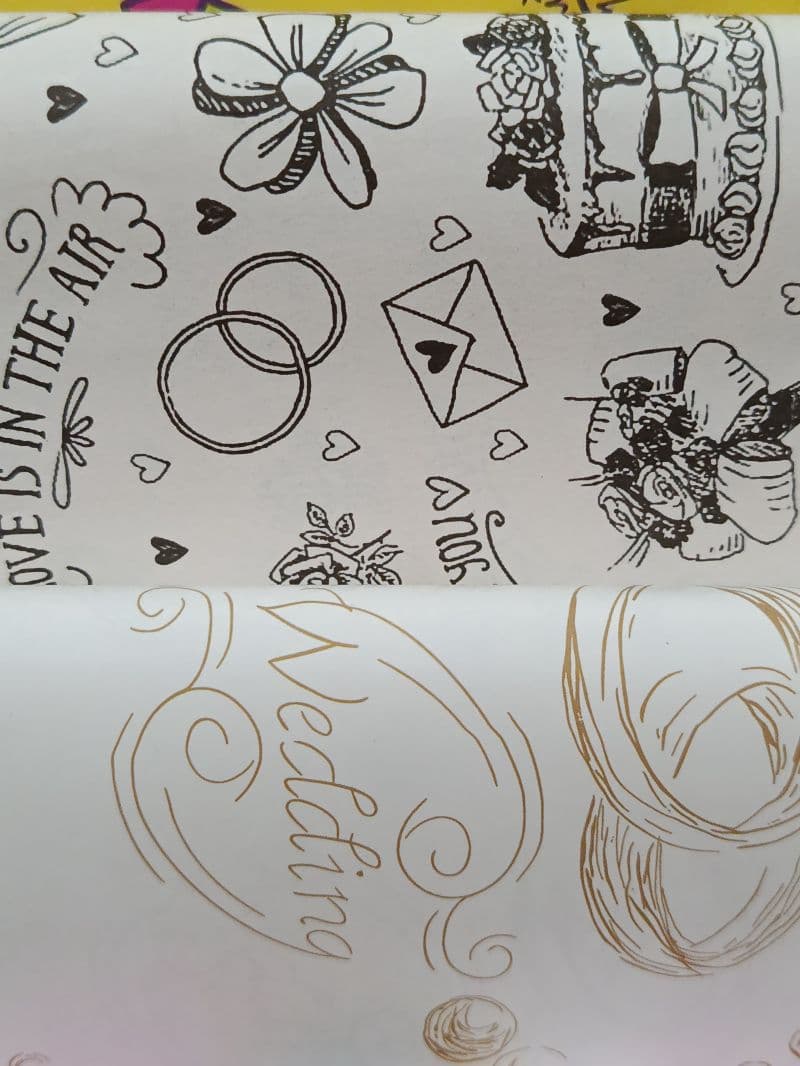 Papel de Regalo para Boda, Paquete de 25 Unidades