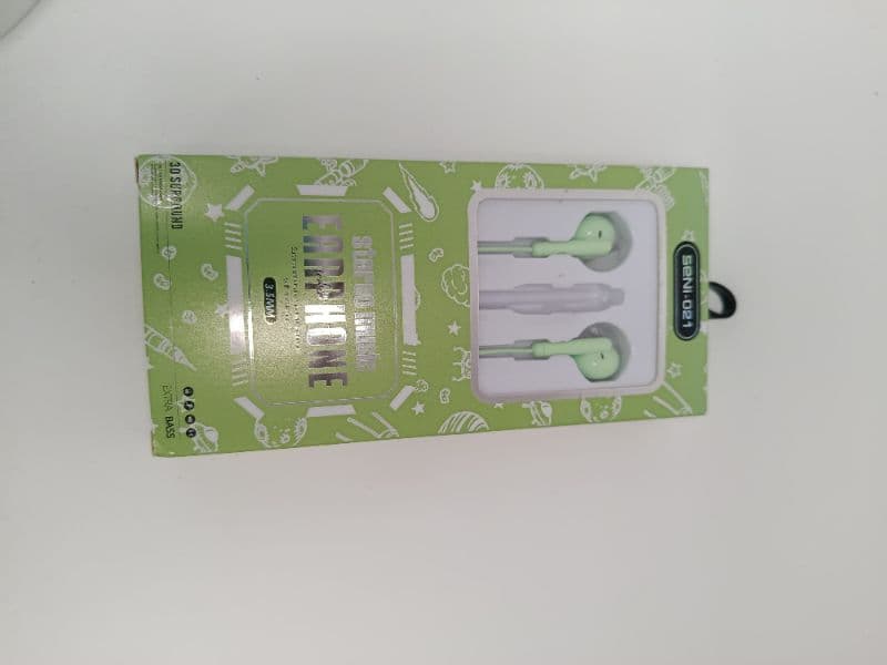 Auriculares con cable jack 3.5 mm color verde