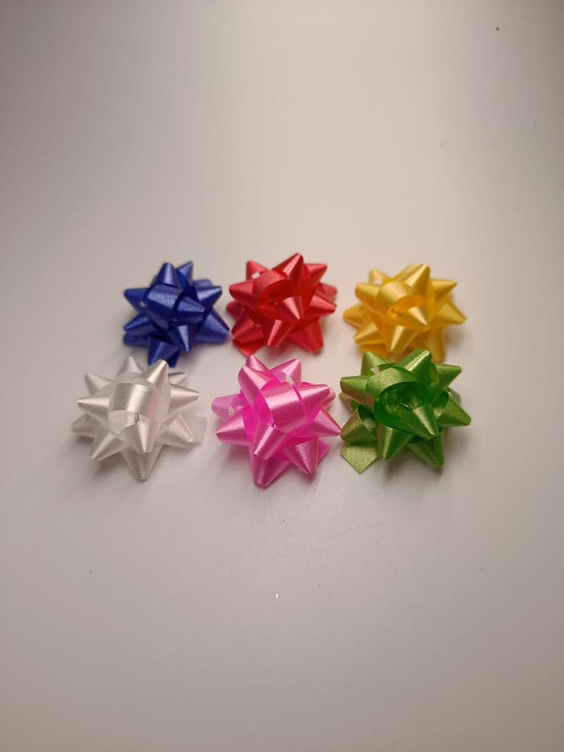 Lazos Estrella Mini de 2.5 cm para Regalo