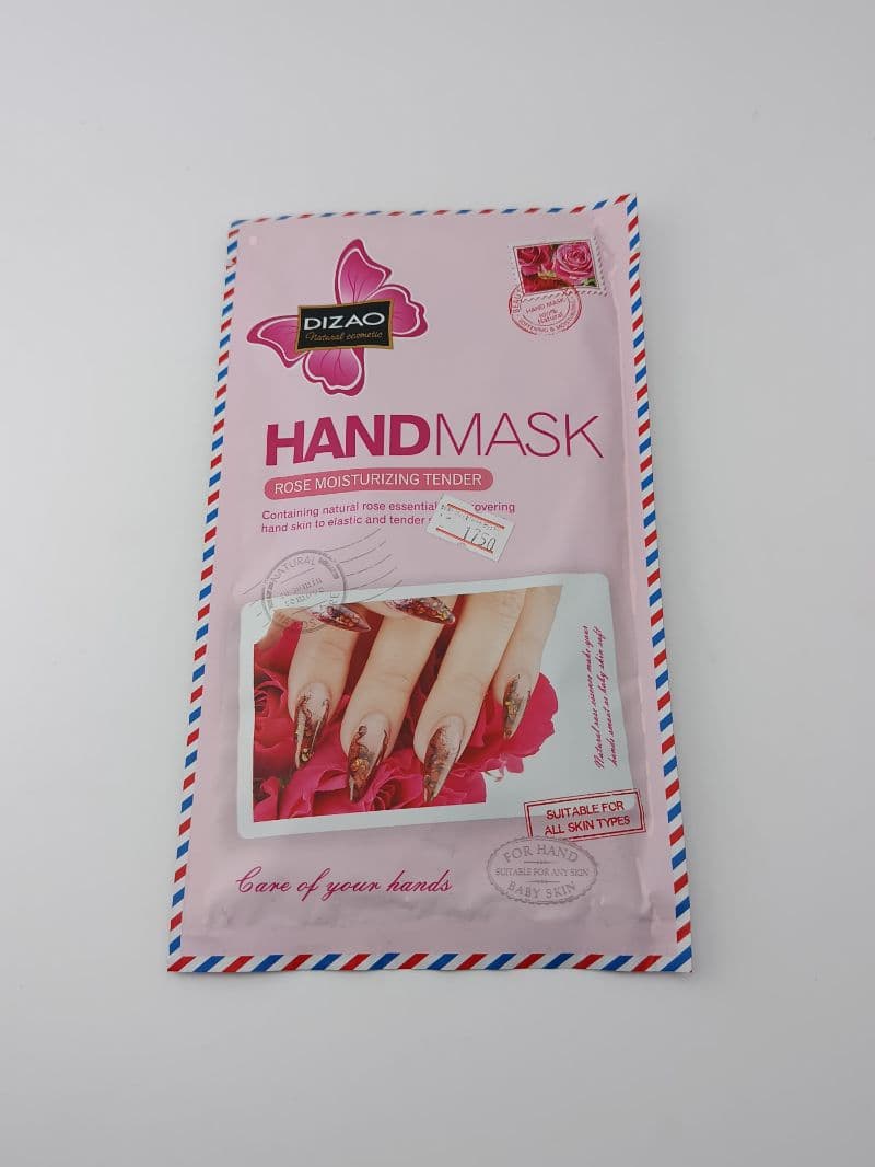 Mascarilla hidratante para manos Dizao con extracto de rosa