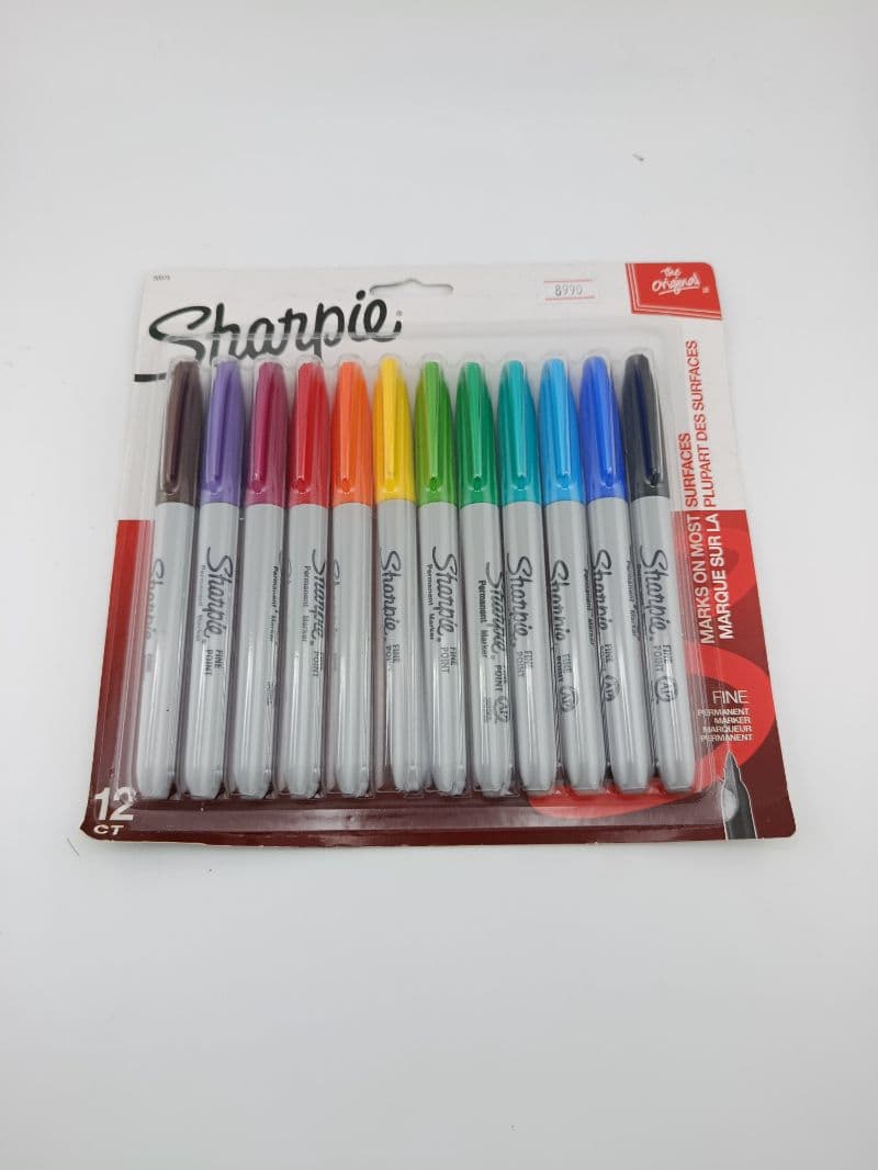 Marcadores Sharpie Fino Surtidos, 12 unidades