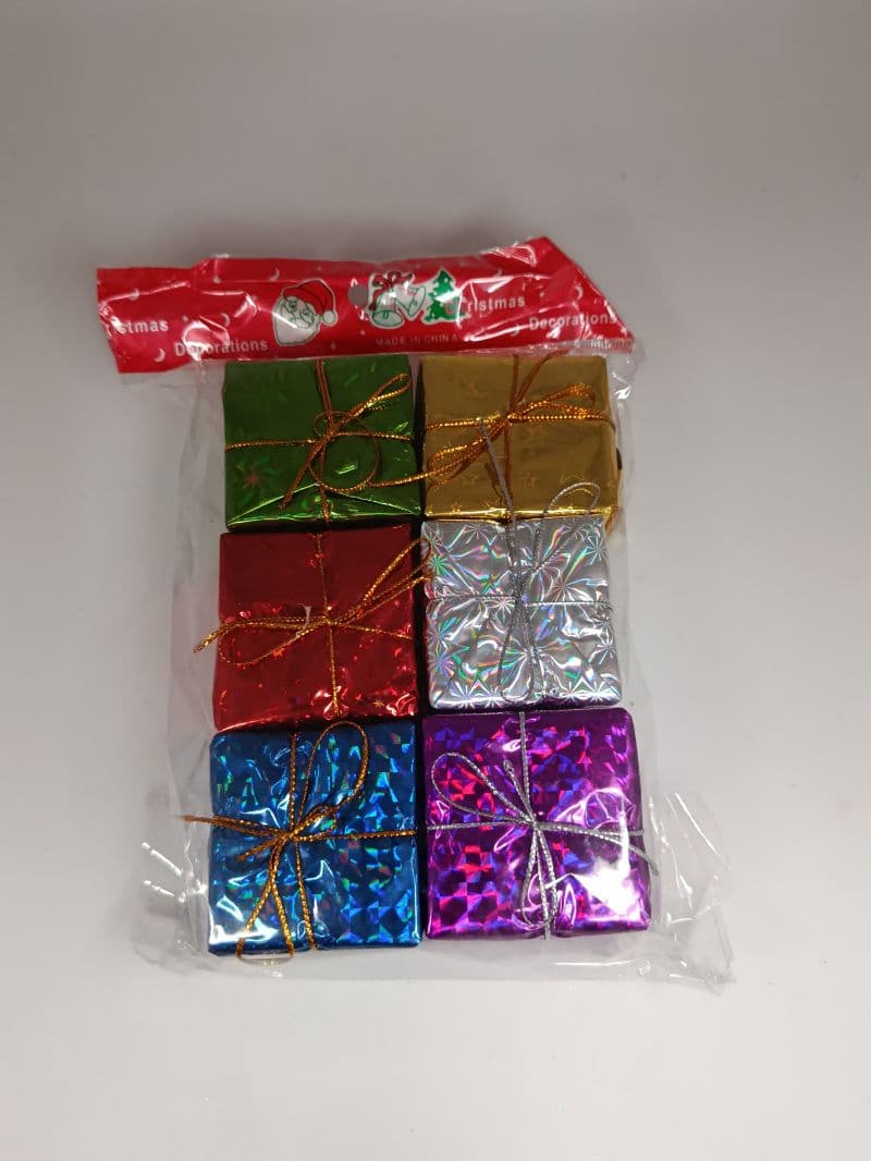 Cajitas de regalo de papel de 5 cm para decoración navideña
