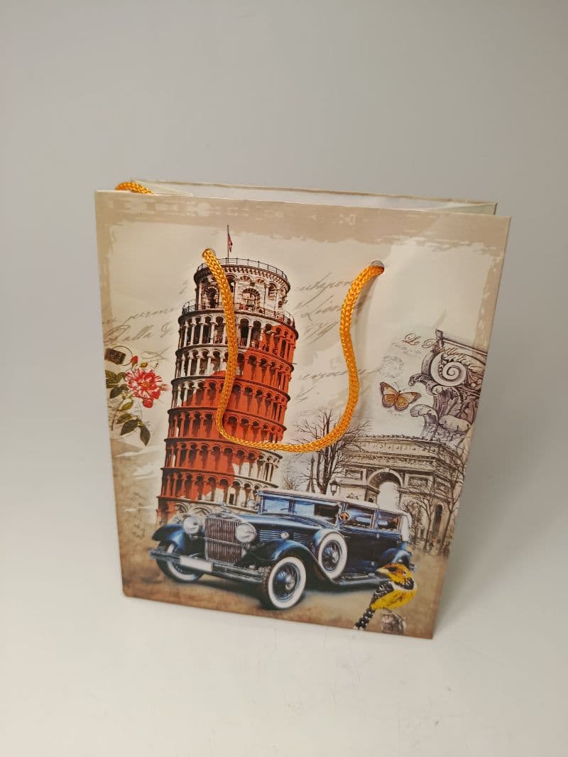Bolsa de Regalo Mini con Diseño Vintage