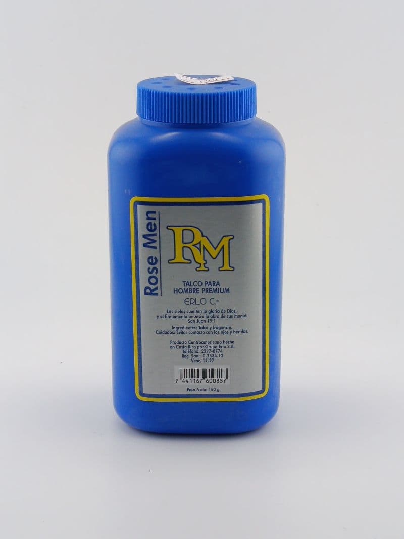 Talco para hombre Rose Men Erlo, 150 g