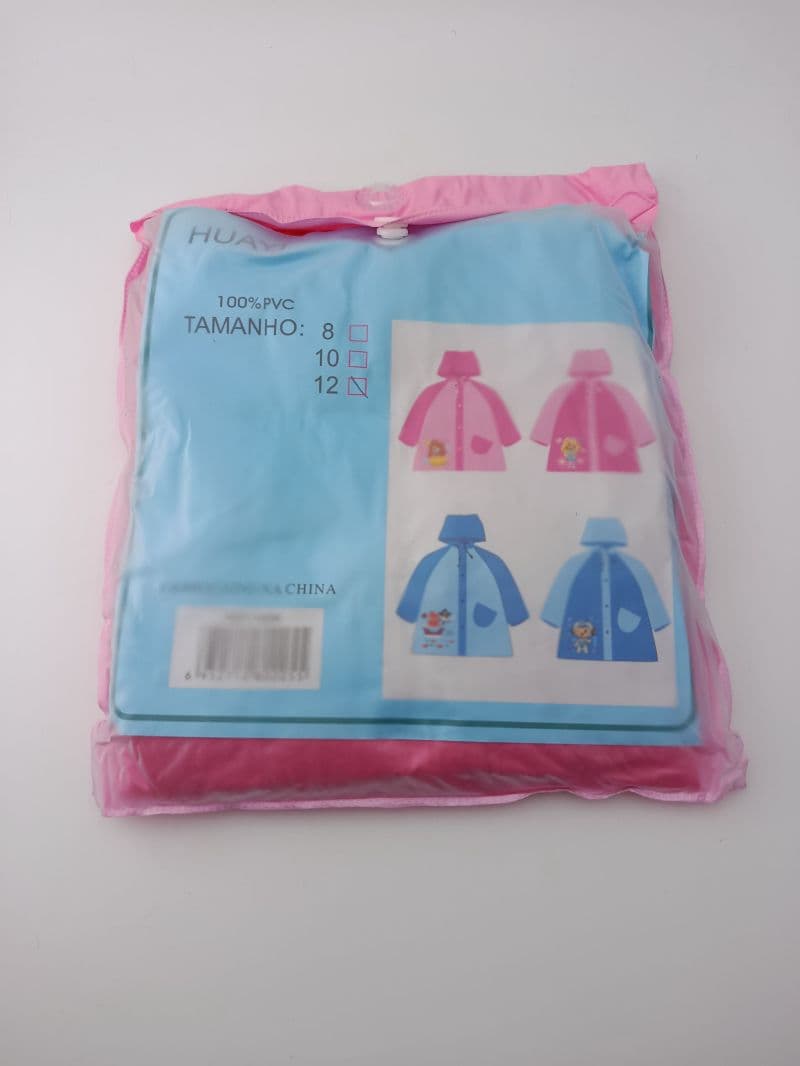 Capa Plástica Infantil de PVC para Lluvia