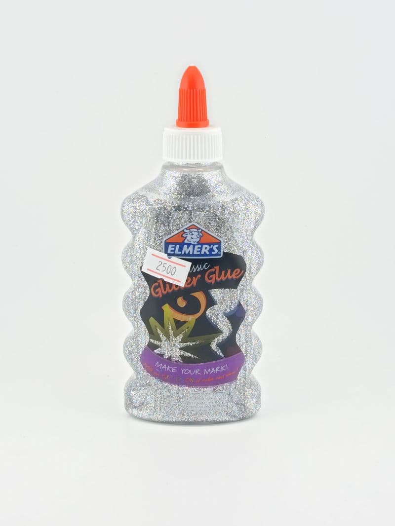 Pegamento con brillo Elmer's Glitter Glue color plata 177 ml
