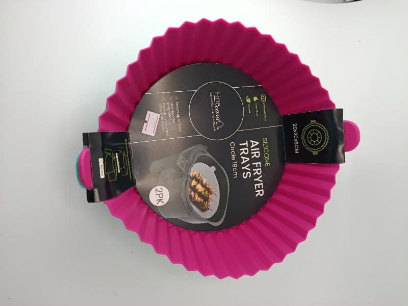Set de 2 moldes redondos de silicón Finecasa para freidora de aire