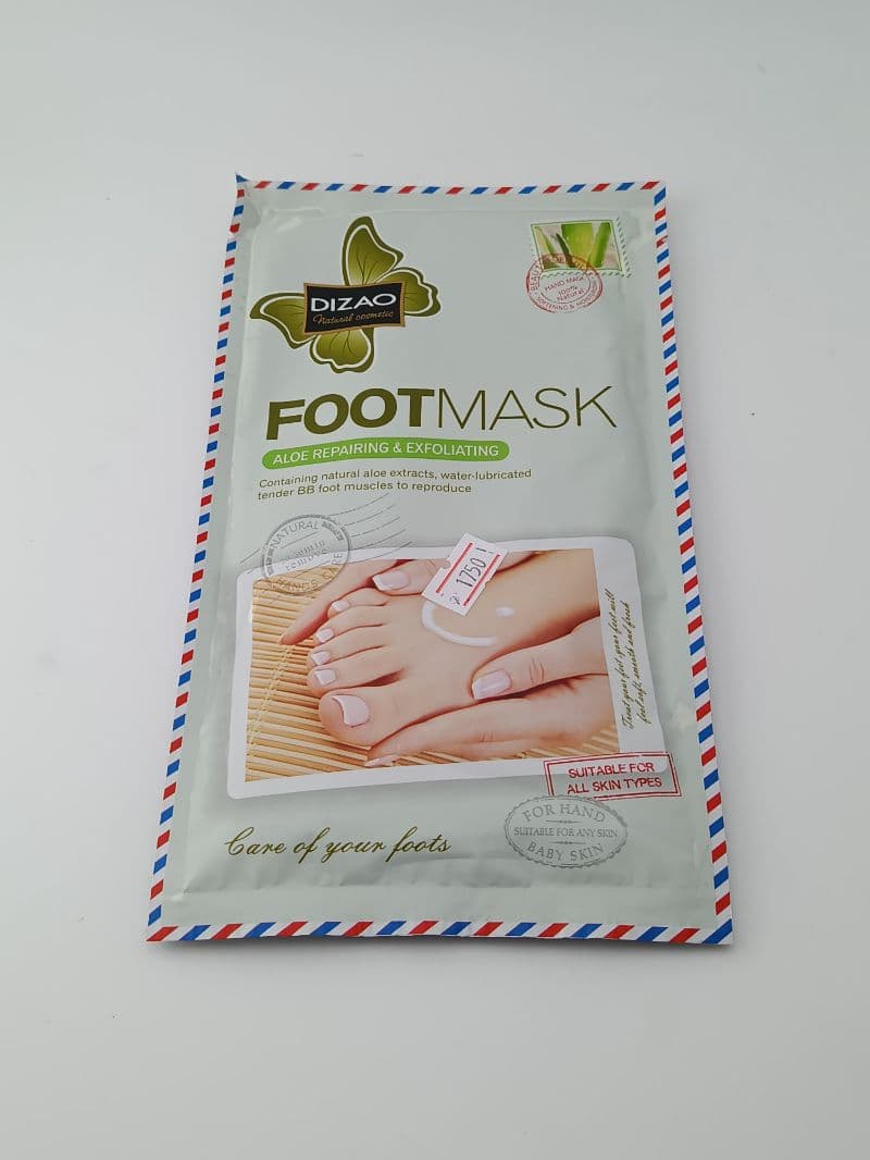 Máscarilla para pies exfoliante con aloe Dizao
