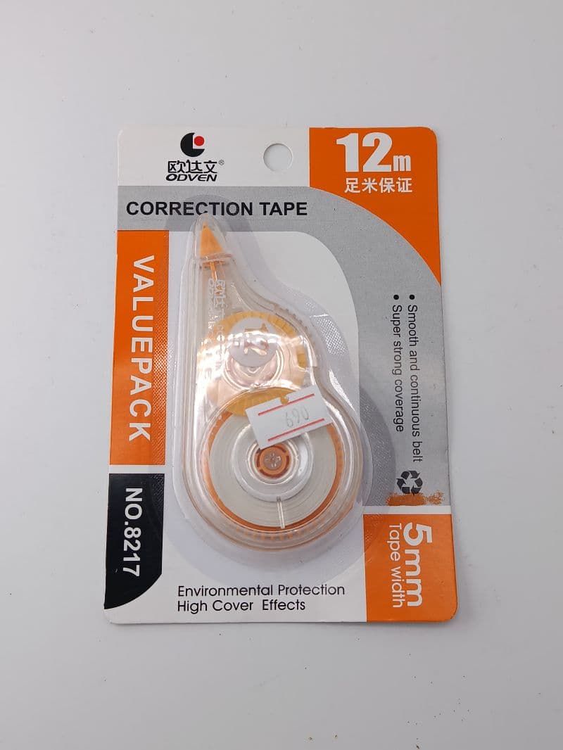Cinta Correctora Odven 5 mm x 12 m
