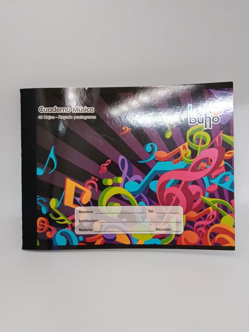 Cuaderno de Música Búho de 40 Hojas