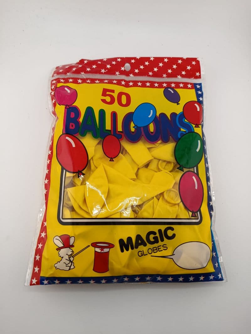 Globos #10 amarillos paquete de 50 unidades