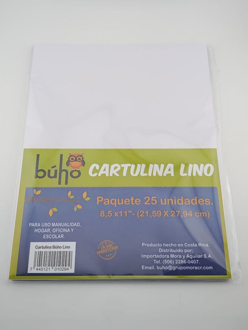 Cartulina Lino Búho carta 240 g, paquete 25 unidades