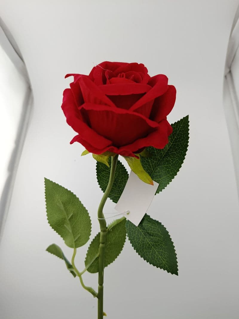 Rosa Roja Artificial de 50 cm