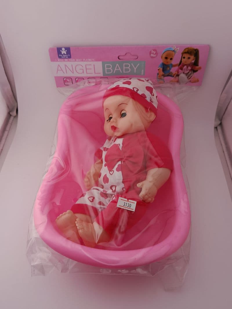 Muñeca de Juguete Angel Baby con Tina