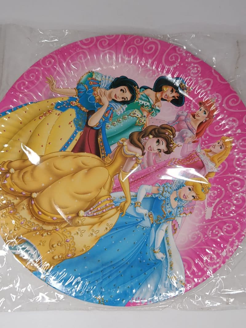 Platos de cartón para fiesta Princesas de 9 pulgadas, paquete de 10 unidades