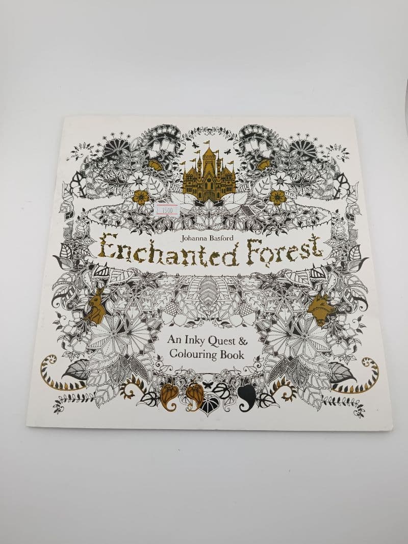 Libro para colorear adultos Enchanted Forest — 25x25cm, 12 hojas